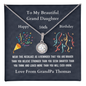 Eternal hope Pendant Necklace Birthday Gift for Grand Daughter from GrandPa