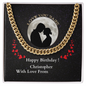 Birthday Present For Boyfriend, Cuban Link Chain Necklace Birthday Present For Husband/Boyfriend