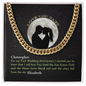 1st Wedding Anniversary Present for Husband Cuban link chain Men's necklace in Gold or Silver.