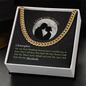 1st Wedding Anniversary Present for Husband Cuban link chain Men's necklace in Silver or Gold.