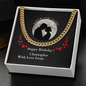 Birthday Present For Boyfriend, Cuban Link Chain Necklace Birthday Present For Husband/Boyfriend