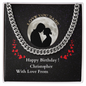 Birthday Present For Boyfriend, Cuban Link Chain Necklace Birthday Present For Husband/Boyfriend