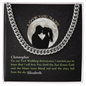 1st Wedding Anniversary Present for Husband Cuban link chain Men's necklace in Gold or Silver.