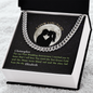 1st Wedding Anniversary Present for Husband Cuban link chain Men's necklace in Gold or Silver.