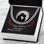 Birthday Present For Boyfriend, Cuban Link Chain Necklace Birthday Present For Husband/Boyfriend