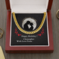 Birthday Present For Boyfriend, Cuban Link Chain Necklace Birthday Present For Husband/Boyfriend