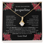 Alluring Beauty Necklace Gift for Daughter from Mom or Dad