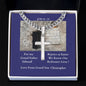 Cuban Chain Necklace with Cross Easter Gift for Grand Father from Grand Son