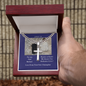 Christian cross, Cuban link chain, Men's necklace, Easter gift for Dad from Son