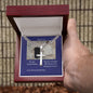 Cuban Chain Necklace with Cross Easter Gift for Grand Father from Grand Son
