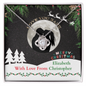 Christmas gifts for girlfriend, Yellow gold or White Gold Love Knot pendant necklaces.