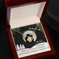 Christmas gifts for girlfriend White Gold or Yellow gold Love Knot Pendant Necklaces.