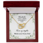 Gift for daughter on her wedding day interlocking hearts Bride necklace from Dad