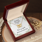 Gift for daughter on her wedding day interlocking hearts Bride necklace from Dad