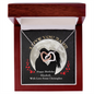 Interlocking Hearts Necklace Birthday Gift for Girlfriend/ Wife/Fiance