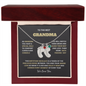 Engraved Baby Feet Necklace with Birthstone Gift for Grand Mother