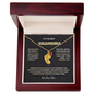 Engraved Baby Feet Necklace with Birthstone Gift for Grand Mother