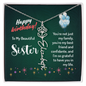 Name Necklace, Birthday gift for sister, Birth flower necklace,Personalized jewelry.