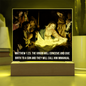 Scripture Art, Led lit Acrylic Plaque, Celebrating the birth of Jesus in Bethlehem