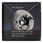 Elopement Proposal Jewelry gifts for Women in Yellow gold or White Gold Heart pendant necklaces.