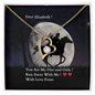 Elopement Proposal Jewelry gifts for Women in Yellow gold or White Gold Heart pendant necklaces.