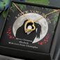 Gifts for girlfriend Yellow gold Heart pendant necklace - White Gold Heart pendant necklac