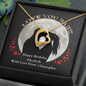 Birthday gift for girlfriend Yellow gold Heart pendant necklace - White Gold Heart pendant necklace