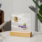 Comic Acrylic Led Lit Display stand anytime home decor gift for friends
