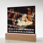 Scripture Art, Led lit Acrylic Plaque, Celebrating the birth of Jesus in Bethlehem