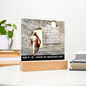 Scripture Art, Led lit Acrylic Plaque, of the Risen Christ Leaving the Empty Tomb In Jerusalem.