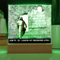 Scripture Art, Led lit Acrylic Plaque, of the Risen Christ Leaving the Empty Tomb In Jerusalem.