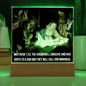 Scripture Art, Led lit Acrylic Plaque, Celebrating the birth of Jesus in Bethlehem