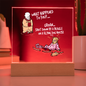 Comic Acrylic Led Lit Display stand anytime home decor gift for friends