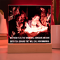 Scripture Art, Led lit Acrylic Plaque, Celebrating the birth of Jesus in Bethlehem