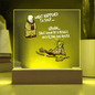 Comic Acrylic Led Lit Display stand anytime home decor gift for friends