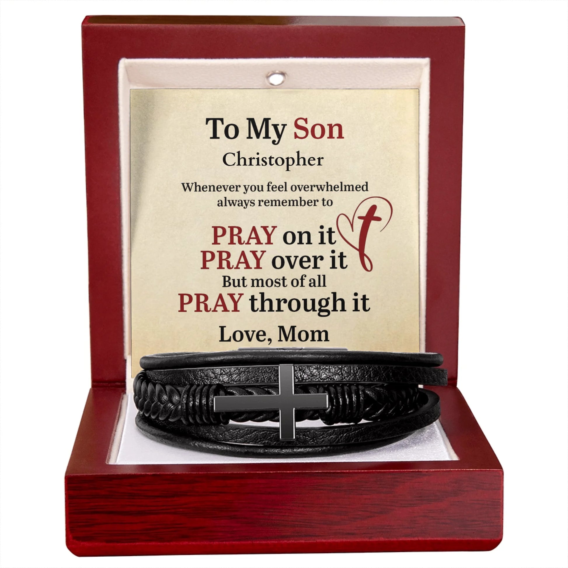 Men's Cross Bracelet Lux 7