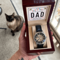 Mens Openwork Watch Christmas Gift for Dad from Son