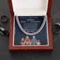 Cuban link necklace Anniversary gift for husband From Wife