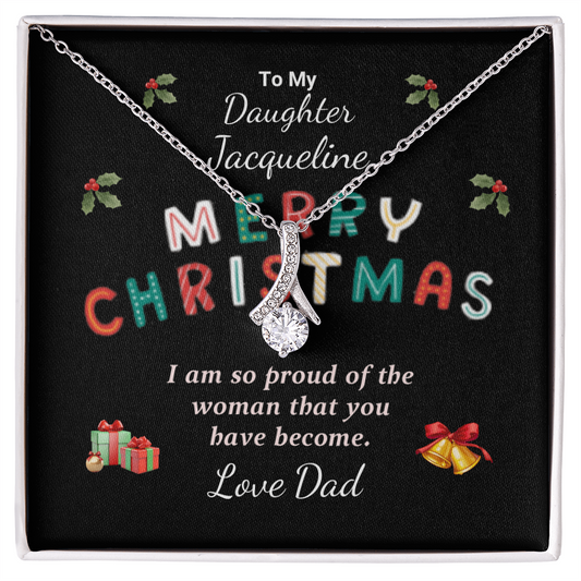 Alluring Beauty Pendant Necklace Christmas Gift For Daughter From Mom or Dad