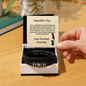 Fathers Day Leather Bracelet Gift For Dad from Son
