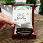 Men's Leather bracelet Birthday Gift for Brother